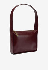 Khaite Small Lori Polished Leather Shoulder Bag Bordeaux H1043-877524_9a0eff2a-f1da-41da-83e7-55911c6084b9