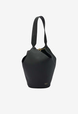 Khaite Lotus Mini Shoulder Bag Black