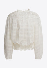 Isabel Marant Etoile Polly Embroidered Blouse White 26PHT0767FAD1J05E20WH_93d784c2-ce01-4f12-997f-9c3ec3a44698