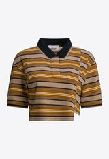 Isabel Marant Etoile Isalyne Cropped Polo T-shirt Multicolor 26PHT0836FAD1K04EBEKH_81567038-5416-40b6-aa1b-7a0887b7b8e6