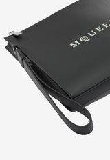 Logo-Print Clutch Bag