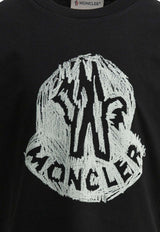 Moncler Kids Boys Printed Logo T-shirt Black 8C00015-89AFV999_593176ca-a58a-4c7d-ba6c-090c94fb1faf