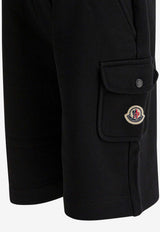 Moncler Kids Boys Logo Track Shorts Black 8H00008-89AKM999_6ad6d05b-0e7b-4572-a696-96f21b0cdc2f