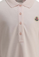 Moncler Kids Girl Logo Patch Flared Polo T-shirt Dress Pink 8I00014-8496F503_acf585e2-5455-4391-9f52-e10fbe22e1da