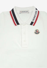 Moncler Kids Babies Logo Patch Polo T-shirt and Shorts Set White 8M00015-8496FF07_0c06eedc-4a12-44d6-b825-f4ea06878499