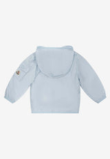 Moncler Kids Baby Boys Logo Patch Hooded Jacket Light Blue SONGU1A00016-53A5E711_bc0a9896-3c26-4aff-a016-9b1715158eb1