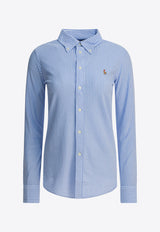 Polo Ralph Lauren Oxford Striped Long-Sleeved Shirt Light Blue 211664416002HARBOR ISLAND WHITE/BLUE_108b5e0d-18ab-4b4f-86fa-4f62170d1ade