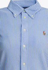 Polo Ralph Lauren Oxford Striped Long-Sleeved Shirt Light Blue 211664416002HARBOR ISLAND WHITE/BLUE_108b5e0d-18ab-4b4f-86fa-4f62170d1ade