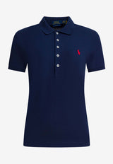 Polo Ralph Lauren Logo-Embroidered Polo T-shirt Blue