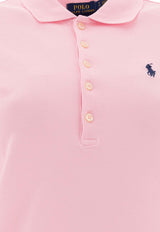 Polo Ralph Lauren Logo-Embroidered Polo T-shirt Pink