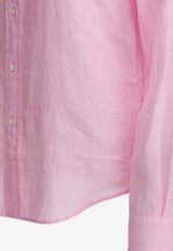 Polo Ralph Lauren Logo-Embroidered Buttoned Shirt Pink