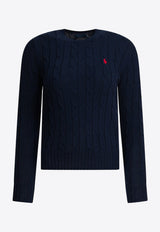Polo Ralph Lauren Cable-Knit Logo Sweater Blue 211971869008HUNTER NAVY_6ba51930-cd1a-4912-a6ee-faf3ac6e7275