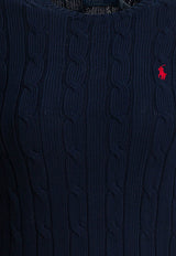 Polo Ralph Lauren Cable-Knit Logo Sweater Blue 211971869008HUNTER NAVY_6ba51930-cd1a-4912-a6ee-faf3ac6e7275