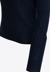 Polo Ralph Lauren Cable-Knit Logo Sweater Blue 211971869008HUNTER NAVY_6ba51930-cd1a-4912-a6ee-faf3ac6e7275