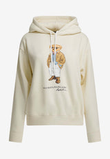 Polo Ralph Lauren Logo-Printed Hooded Sweatshirt White