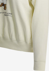 Polo Ralph Lauren Logo-Printed Hooded Sweatshirt White