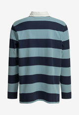 Polo Ralph Lauren Rugby Striped Polo T-shirt Blue 710717116503POWDER BLUE_be408a28-e218-4072-8cee-331feafd380c