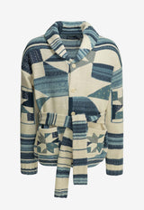 Polo Ralph Lauren Woven Knit Belted Cardigan Multicolor 710A12800001CREAM BLUE COMBO_3ae6e207-b71a-4466-9a7c-fc6ad640238f