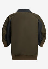 Sacai Double-Breasted Paneled Blazer Gray 26-08284342_817b35f4-2eb3-464a-8862-6cf1ac0c3cc8