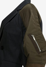 Sacai Double-Breasted Paneled Blazer Gray 26-08284342_817b35f4-2eb3-464a-8862-6cf1ac0c3cc8