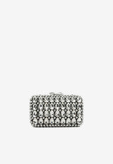 Self-Portrait Crystal Embellished Clutch Bag Silver SS26-305A-BBLACK_ae40f2c5-02a5-4b4c-a5cd-1a020ae4e3f0