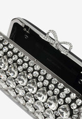 Self-Portrait Crystal Embellished Clutch Bag Silver SS26-305A-BBLACK_ae40f2c5-02a5-4b4c-a5cd-1a020ae4e3f0