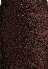 Semper Sequined Midi Pencil Skirt Brown 45204336CAFFE_cd46469e-604c-4a75-ab1a-39530a1aa6f1