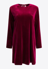 Semper Velvet Mini Dress Burgundy 45874385RUBINO_e694e45e-4f90-42c8-86a1-7c5eb83a6793