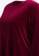 Semper Velvet Mini Dress Burgundy 45874385RUBINO_e694e45e-4f90-42c8-86a1-7c5eb83a6793
