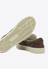 Tom Ford Jude Suede Leather Slip-On Sneakers Brown J1368ICL124NEWD_de2a4d52-c428-4ab8-bdf2-ba2abf53909b