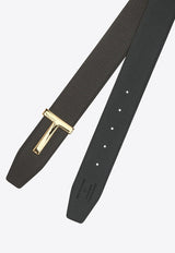 Tom Ford Reversible T Icon Belt Brown