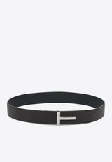 Tom Ford Reversible T Icon Belt Brown