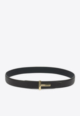 Tom Ford Reversible T Icon Belt Brown