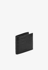 Tom Ford Crocodile Print Leather Wallet Black