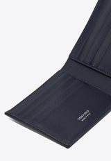 Tom Ford Crocodile Print Leather Wallet Blue