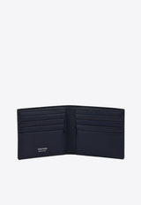 Tom Ford Crocodile Print Leather Wallet Blue