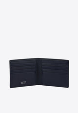 Tom Ford Crocodile Print Leather Wallet Blue