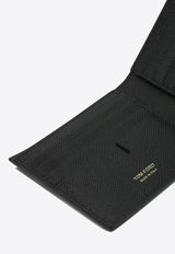 Tom Ford Small Grain Leather Bifold Wallet Black
