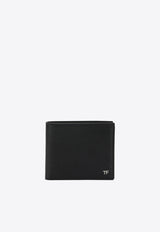 Tom Ford Small Grain Leather Bifold Wallet Black