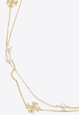 Tory Burch Logo-Pendant Necklace Gold