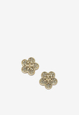 Tory Burch Forget Me not Crystal Paved Stud Earrings Gold 157352783_96520061-fa2c-4529-a5a9-e1233fdc3d3d