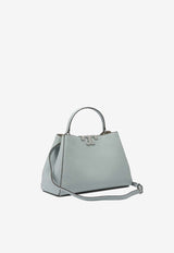 Tory Burch Eleanor Soft Satchel Leather Handbag Light Blue 174980400_75988609-6687-4b34-ba45-728c9be125d3