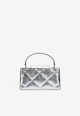 Tory Burch Kira Diamond Quilt Metallic Leather Handbag Silver 174998040_be42a638-da97-48b1-9f96-d75c97514f96
