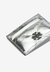 Tory Burch Leather Card Case Silver 175016040_e725254e-edb6-4542-858d-4cdbb0bdd4a7