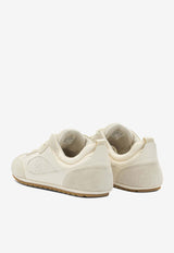 Tory Burch Field Suede and Mesh Low-Top Sneakers 176839250_0292f6dd-bd58-4c9e-ba7e-7457a845f3ed