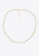 Tory Burch Moondance Pearl Logo Necklaces Pearl 180865100_87f9a57e-292e-4642-8b5a-345564707746