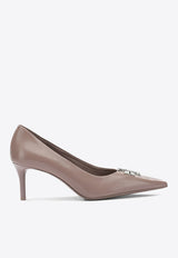 Tory Burch 90 Logo Plaque Leather Pumps Brown 181019500_e5e29272-358c-4ae7-8a77-a839b1d45ea4