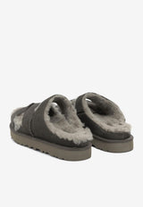UGG Greenport Cross Strap Slides Brown 1178470DNSS_024fc1af-fec0-47d7-8922-687b6afe0f1f