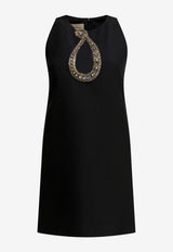 Valentino Embellished Mini Crepe Dress Black 8B0VAKD51CFCRC_54cf57bc-c917-431c-8046-d54246d8564f