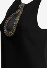 Valentino Embellished Mini Crepe Dress Black 8B0VAKD51CFCRC_54cf57bc-c917-431c-8046-d54246d8564f